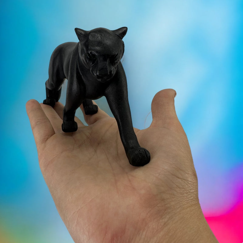 Pantera Negra Escultura Estatua Decoração Casa Leopardo